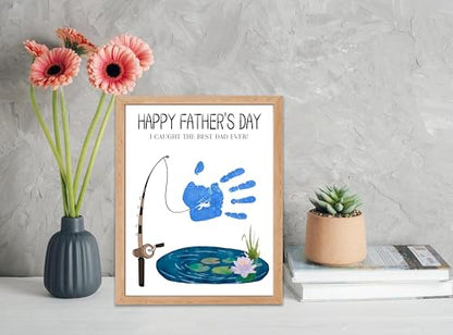 I Caught The Best Dad Ever Handprint Craft DIY Kit