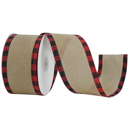 Burlap Ribbon 2.5 Inch x 10 Yards (30 Foot)