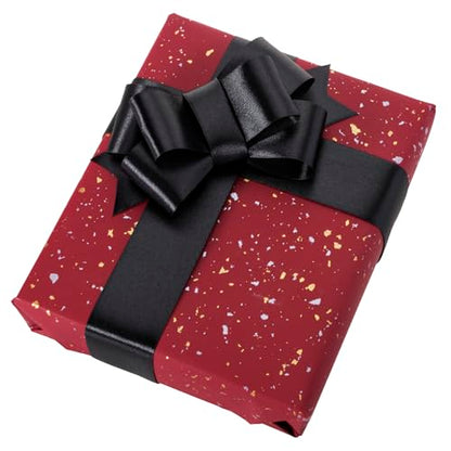 1-1/2 Inch Black Ribbon 50Yards – Perfect for Gift Wrapping