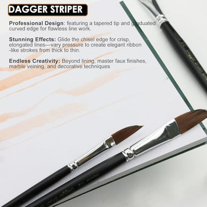 Watercolor Dagger Brush Set (4 Count)