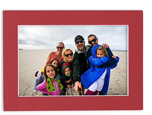 11x14 Deep Red Matboard Bevel Cut for 9x12 Photos