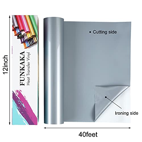 Silver HTV Heat Transfer Vinyl Rolls