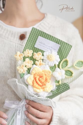 Hand Woven Crochet Flower Bouquet
