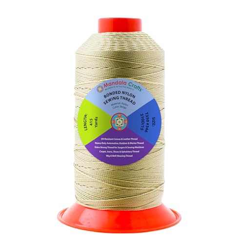 Size 346 210D T350 Beige Bonded Nylon Thread