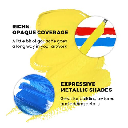 HIMI Gouache Paint Set (15 Fl Oz)