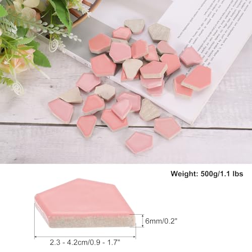 500g 1.1LB Irregular Ceramics Mosaic Tiles
