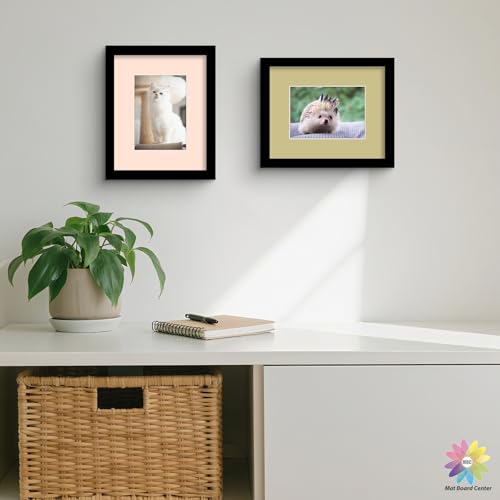 Mat Board Center 50 Pack 8x10 Picture Mat for 5x7 Photo Mixed Color