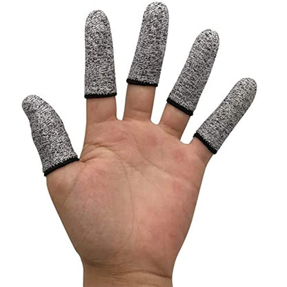 Elfzone 40PCS Finger Cots Cut Resistant Protector (40 Ounce)