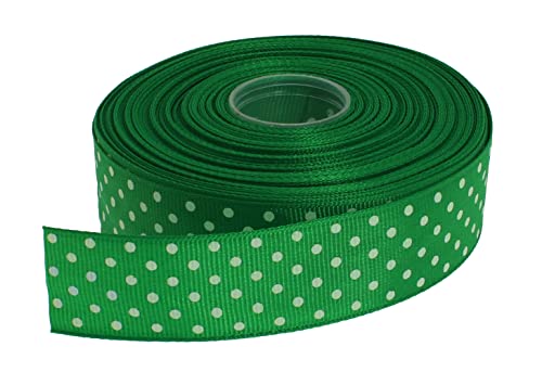 Polka Dot Grosgrain Ribbon 25 Yard Each Roll 100% Polyester