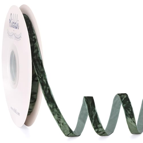 Forest Green Velvet Ribbon 3