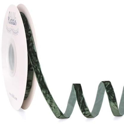Forest Green Velvet Ribbon 3