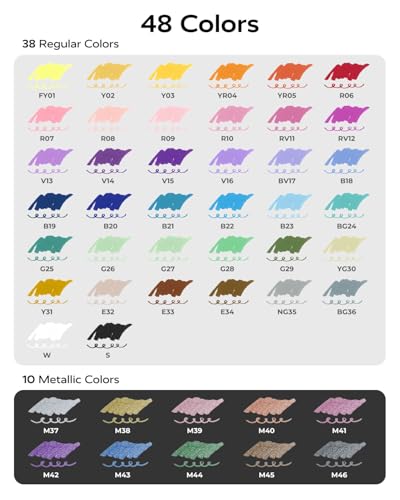 Acrylic Paint Markers 48 Colors