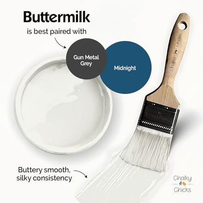 Buttermilk 4 Fl Oz Chalk Paint for Furnitur All in One