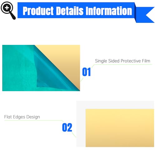 Brass Sheet 2" x 4" 1.5mm Thick