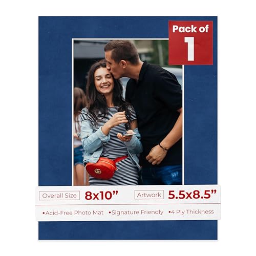 8x10 Mat Bevel Cut for 5.5x8.5 Photos