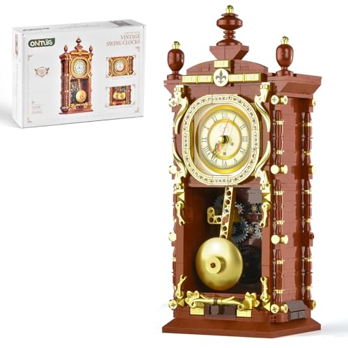 Mechanical Retro Clock Building Set Adults Teen Boy STEM Toys (751 Count)