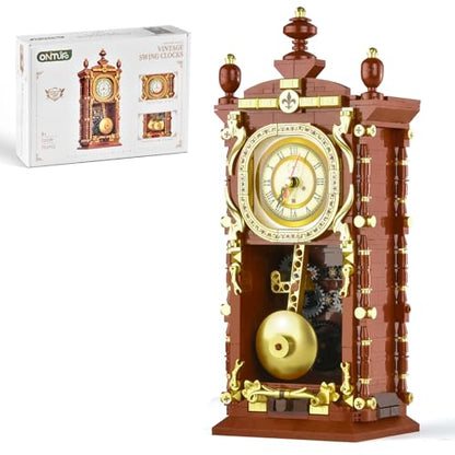 Mechanical Retro Clock Building Set Adults Teen Boy STEM Toys (751 Count)