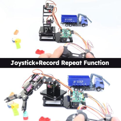 Smart Robot Arm for Arduino & MicroPython ESP32 4DOF Programmable Robotic Arm Building Kit with Joystick