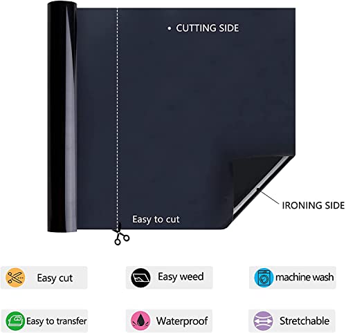 HTV Iron on Vinyl 12Inch by 25ft Roll