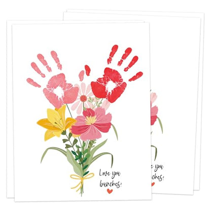 Love You Bunches Handprint Keepsake Card Making Kit (10 Count)