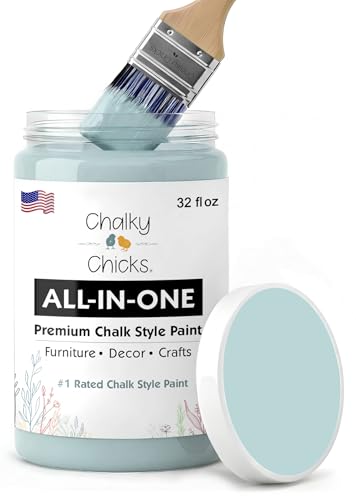 Cancun Blue 32 Fl Oz Chalk Paint for Furniture All in One