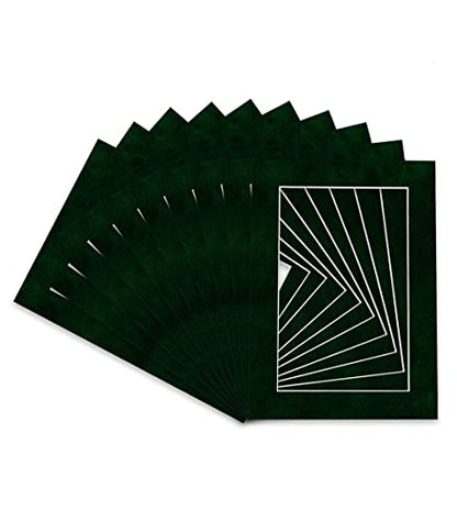 Pack of Ten Acid Free 11x14 Mats Bevel Cut for 8.5x11 Photos (10 Count)
