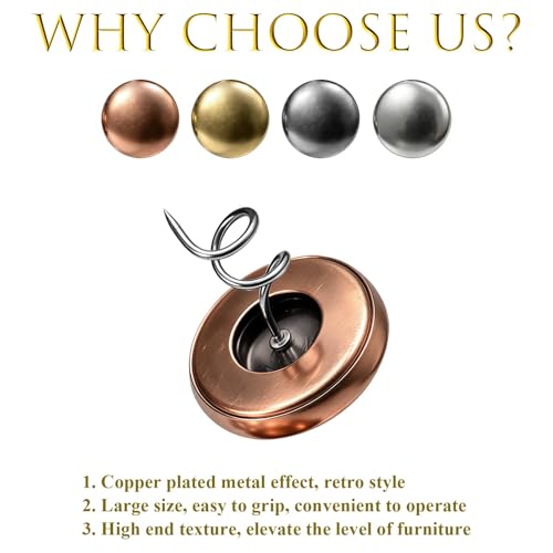 Copper Wrapped Upholstery Twist Pins (12 Count)