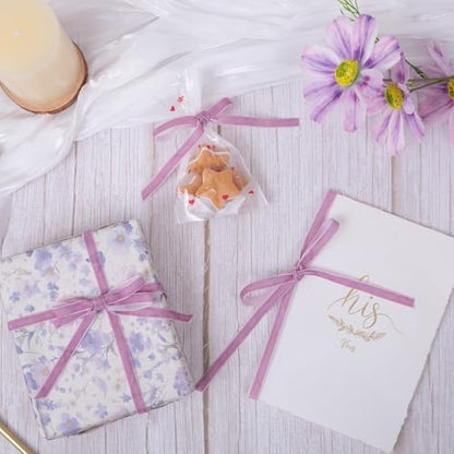 Vintage Lavender Velvet Ribbon (75 Foot)