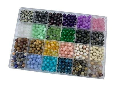 960Pcs 6mm Natural Gemstone Beads