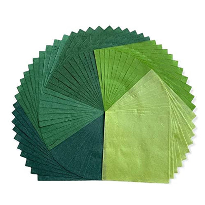 Natural Fiber Mulberry Paper Sheets 6 x 6 Inches (50 Count)