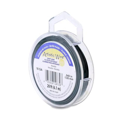 18 Gauge Silver Plated Tarnish Resistant Colored Copper Craft Wire