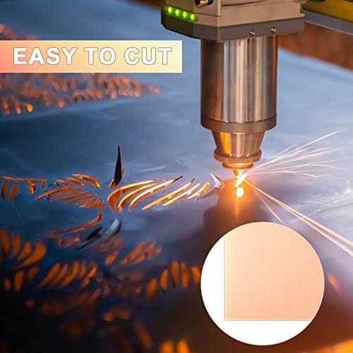 4 Pieces Copper Sheets Plates Metal for Crafts 12 x 12 inch 24 Gauge 0.5mm Thickness No Scratches Pure Copper Sheet for Jewelry Repairs Electrical