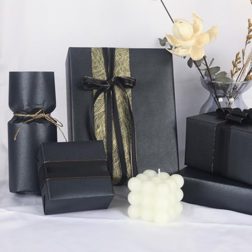 Carbon Black Matte Wrapping Paper (46.46 Sq Ft)