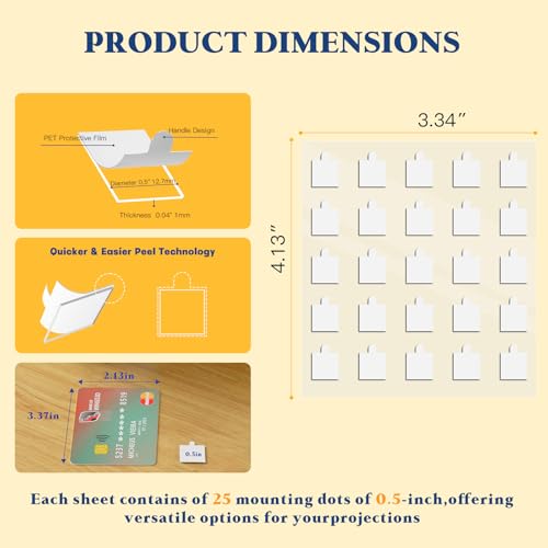 0.5'' Double Sided Adhesive Dots (75 Count)