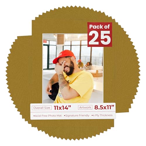 11x14 Mat for 8.5x11 Photo (25 Count)