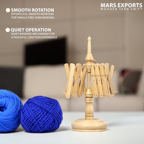 Wooden Yarn Winder with Swift