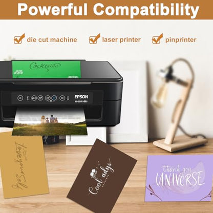 40 Sheets Coffee Shimmer Cardstock 8.5 x 11 Crafts Paper 75lb (40 Count)