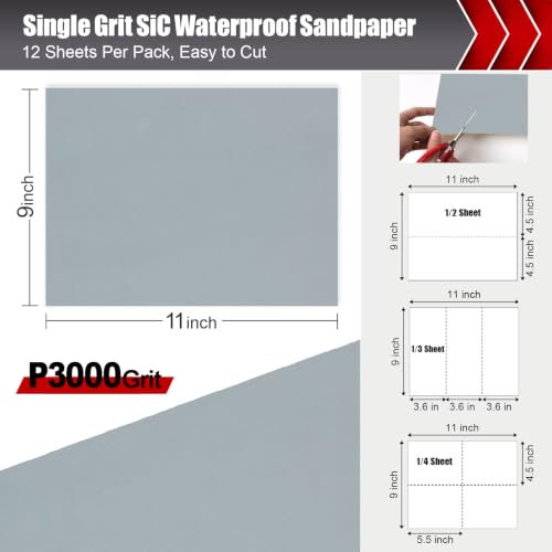3000 Grit Wet Dry Sandpaper