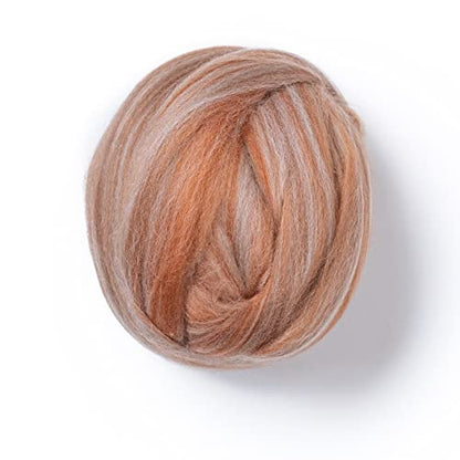 Multi Colored Natural Wool roving