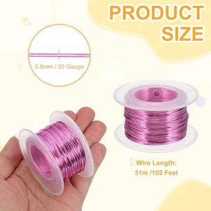 20 Gauge 0.8mm Anodized Aluminum Wire for Jewelry Craft Making