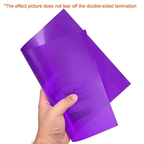 4Pcs A4 Gel Light Lighting Filter Overlay Transparent Color Correction Plastic Vinyl PVC Sheets Photography Television Purple