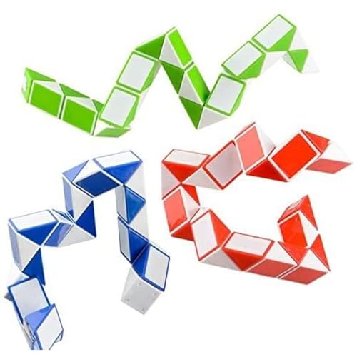 Sensory Fidget Snake Cube Twist Puzzles (3 Count)