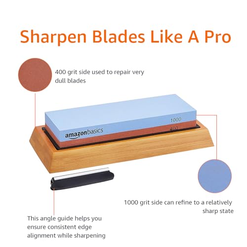 Dual Sided Whetstone Knife Sharpening Stone 400