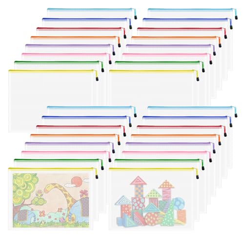 Mesh 32pcs Zipper Pouch Bags (32 Count)