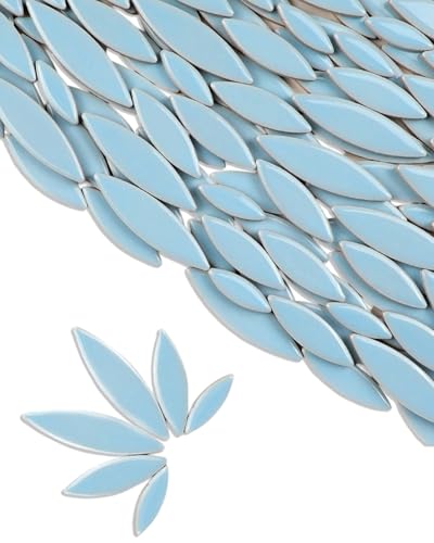 200g Ceramic Petals Bulk Mosaic Tiles for Craft (65 Count)
