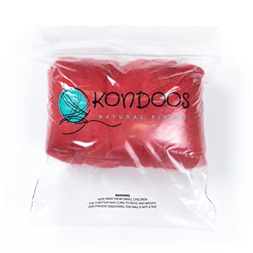 Colored Natural Wool roving