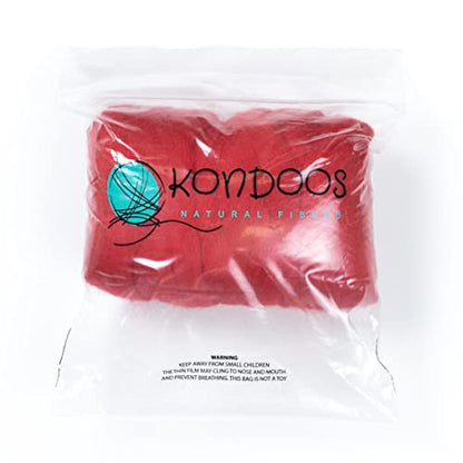 Colored Natural Wool roving