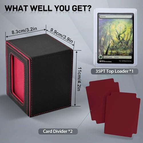 MTG Deck Box with Commander Window Display