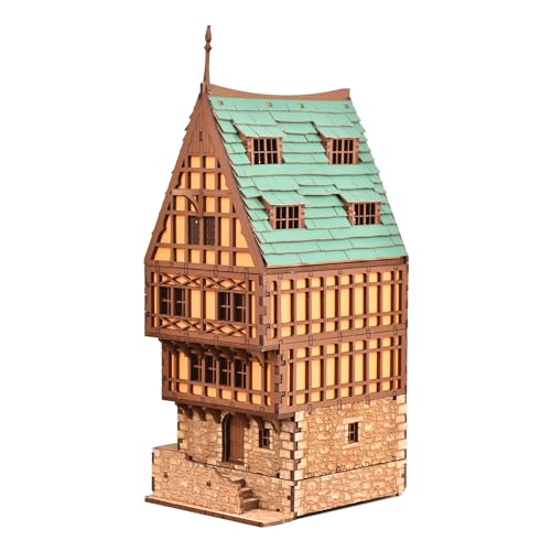 Amber Rowhouse DIY Wooden Building Kit for Adults