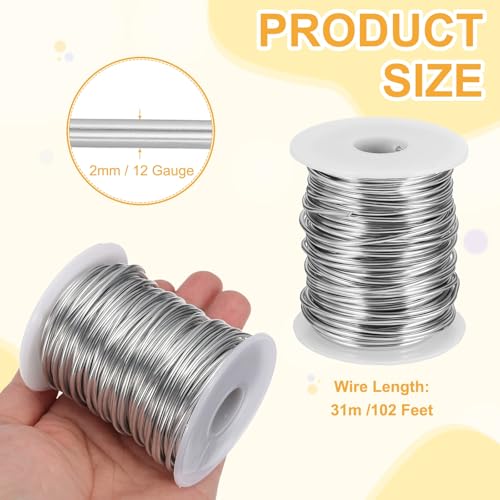 12 Gauge 2mm Anodized Aluminum Wire for Jewelry Craft Making